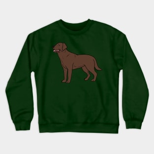 Chocolate Labrador Retriever Crewneck Sweatshirt